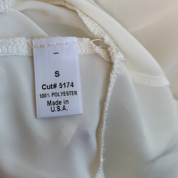 Nasty Gal White Ruffle Mini Criss Cross Back Mini Dress sz S - Picture 6 of 6